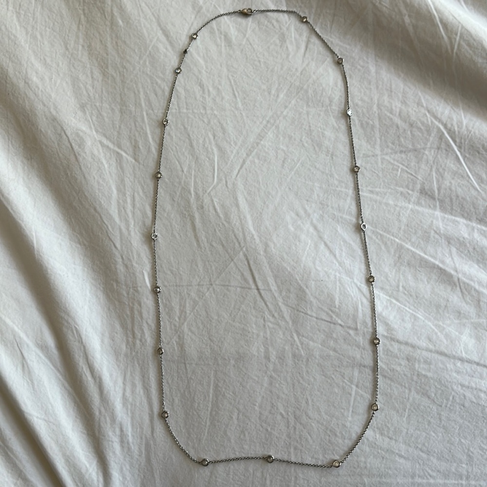 SWAROVSKI sterling silver and crystal long necklace